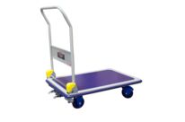 Chariots dossier repliable Prestar® avec frein plateau tôle antidérapant 200 à 500 kg