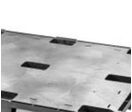 Palette plastique export 1200x1000 mm pleine - 3 semelles