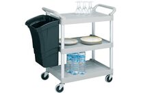 Chariot À Plateaux Plastique 3 Plateaux - 90 Kg- Rubbermaid