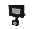 Projecteur LED 10W IP65 avec Détecteur de Mouvement - Blanc Neutre 4000K - 5500K / Noir