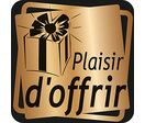 Étiquette adhésive - "PLAISIR D'OFFRIR" 25 x 25 mm