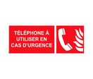 Panneau picto téléphone d'urgence