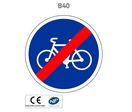 Panneau B40 Fin de piste ou bande cyclable obligatoire