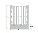 Dissipateurs thermiques : profiles pour ventilation extérieure | PR 715