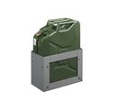Jerrican métallique 20 litres et support