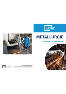 Aspirateur industriel KEVAC domaine Métallurgie