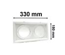 Kit Support Double AR111 Encastrable Orientable avec Ampoules LED 20W - Blanc Chaud 2300K -