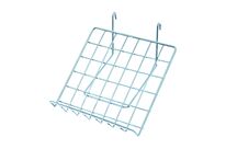 Tablette inclinée blanche pour grille