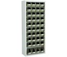 Manugreen - Armoire de Rangement pour Bacs à Bec - 40 Bacs 3.5L Vert - 1690x700x300mm - Acier Gris - Organiser Entrepôt