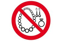Panneau Bijoux interdits :  PAN19