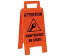 Chevalet de signalisation - "MAINTENANCE EN COURS"