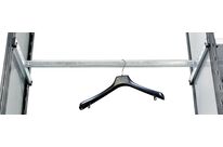 Porte-cintre réglable L.970 x P.400 mm avec 4 crochets rayonnage Universel peint