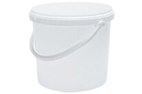 Manutan Expert - Seau Blanc 5L Polypropylène avec Couvercle - Usage Alimentaire - Recyclable