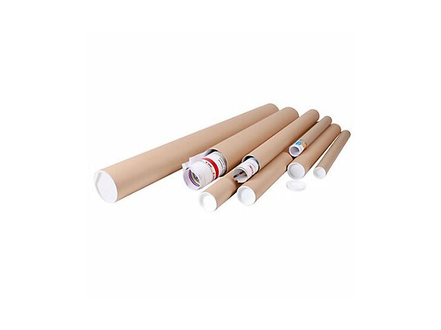 Tube carton rond - Longueur totale 880 mm