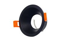 Support encastrable Spot Rond Noir Mat pour Ampoule GU10