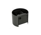 Applique Murale Graphite Grise 12W Double Faisceau IP65 Ovale - Blanc Neutre 4000K - 5500K