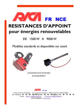 THERMOPLONGEURS POUR ENERGIES RENOUVELABLE