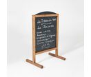 Panneau Ardoise Vertical Magnétique L 60 x H 78 cm Pieds Bois