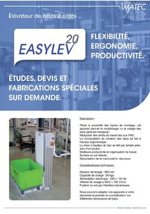 Elévateur de bacs 2 côtés : Easylev 20
