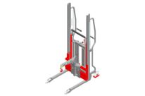 Gerbeur Lev à levée manuelle avec une potence