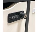 Option 4 serrures permanentes à code et à clé pour vestiaires CASEO 4 cases | ACAS-SER-PER-4