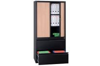 Armoire métallique à portes et à tiroirs