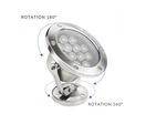 Lampe de Piscine 6W Submersible Acier Inoxydable IP68 DC24V - Blanc Neutre 4000K - 5500K