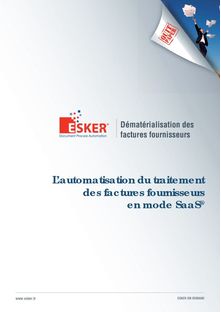 L’automatisation du traitement des factures fournisseurs en mode SaaS