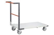 Chariot FIMM flat-pack dossier fixe, 1000 x 600 mm, plateau tôle, roues caoutchouc, 250 kg