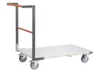 Chariot FIMM flat-pack dossier fixe, 1000 x 600 mm, plateau tôle, roues caoutchouc, 250 kg