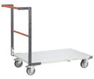 Chariot FIMM flat-pack dossier fixe, 1000 x 600 mm, plateau tôle, roues caoutchouc, 250 kg