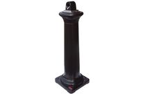 Rubbermaid - Cendrier sur pied Tuscan Noir - Acier - 2.9L - 100cm Hauteur - Extérieur