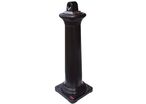 Rubbermaid - Cendrier sur pied Tuscan Noir - Acier - 2.9L - 100cm Hauteur - Extérieur