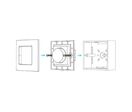 Variateur LED Mural avec Bouton Rotatif 220V 360W TRIAC - Blanc