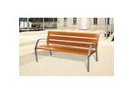 Banc public design Modo-08 - 6 lames - Longueur 180 cm