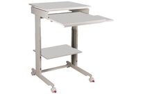 Twinco - Poste Informatique L60 Gris - 60x50x110cm - Télétravail Facile - 3 Ans Garantie