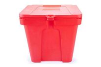 Jonesco - Bac à sel et à sable 110 L Rouge - Nouvelle version, recyclable, garantie 3 ans