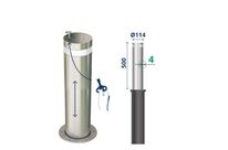 Borne télescopique escamotable semi-automatique