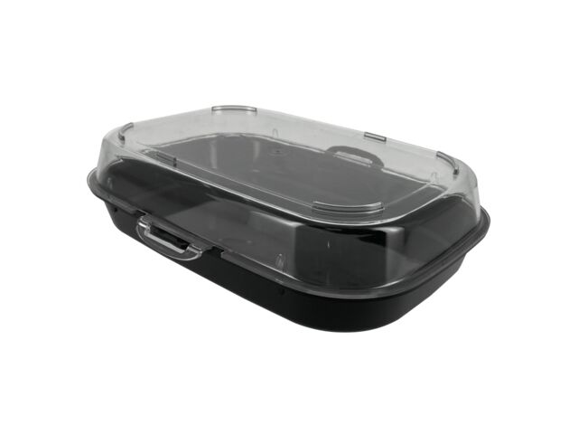 Barquette universelle Re'Box en PP noir 580mL (x50) 