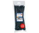 Velamp - Colliers de fixation nylon noirs - 4,8x200mm - Lot de 100 - Recyclables