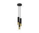 Suspension 3 Lampes Élégant pour Ampoule GU10 - Or Noir