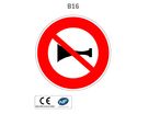 Panneau B16 Signaux sonores interdits