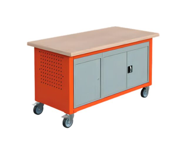 Etabli mobile SIT avec 3 caissons tiroirs et/ou portes
