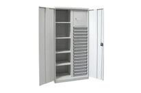 Armoire haute d'atelier à séparation médiane