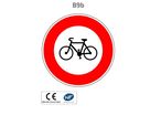 Panneau B9b Accès interdit aux cycles