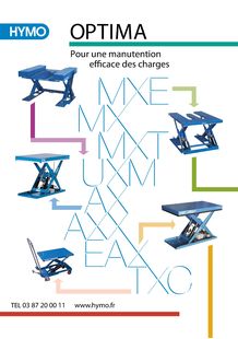 Tables élévatrices HYMO gamme OPTIMA