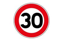 Panneau temporaire limitation de vitesse personnalisable - BK14