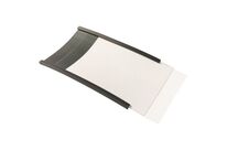 Manutan Expert - Porte étiquette magnétique 80x200mm Marron - Signalétique Entrepôt - PVC/Papier -30°C à 50°C