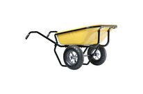 Haemmerlin - Brouette Twin 160L 2 Roues Gonflables - Charge 250kg - Acier Époxy - Robuste et Durable