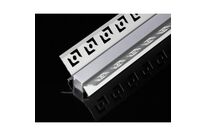 Profilé Aluminium encastré d&amp;#039;angle pour Ruban LED Couvercle Blanc Opaque - 2 m